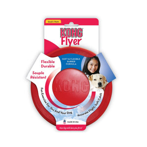 Kong Red Flyer Disc- Red Rubber