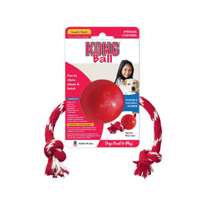 Kong Red Ball With Rope