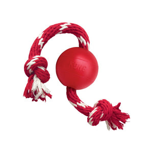 Kong Red Ball With Rope
