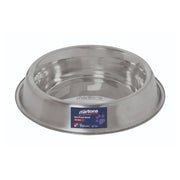 Stainless steel pet bowl with anti-tip design, perfect for dogs and cats.