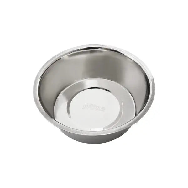 Stainless steel pet bowl, durable design for feeding dogs and cats, easy to clean and maintain.