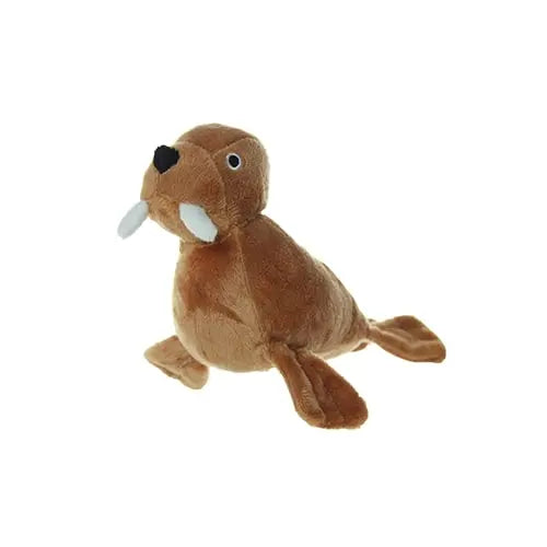 Plush walrus toy, soft and cuddly, perfect for kids and animal lovers.