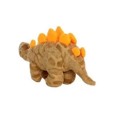 Soft dinosaur plush toy with orange spikes, perfect for cuddling and playtime.