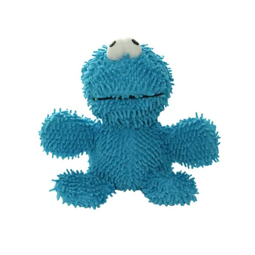 Blue plush toy with textured fur, perfect for cuddling and playtime.