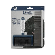Doodle grooming kit with brush and comb for effective pet care and maintenance.