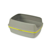 Durable pet food storage container with a secure lid and vibrant yellow accent for easy access.
