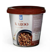 Montego Karoo slow-cooked stew with ostrich, potato, and carrots for adult dogs.