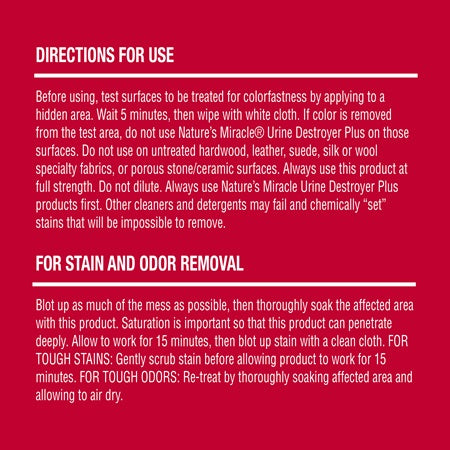 Nature's Miracle Cat Urine Destroyer Plus Spray - product detail image SA