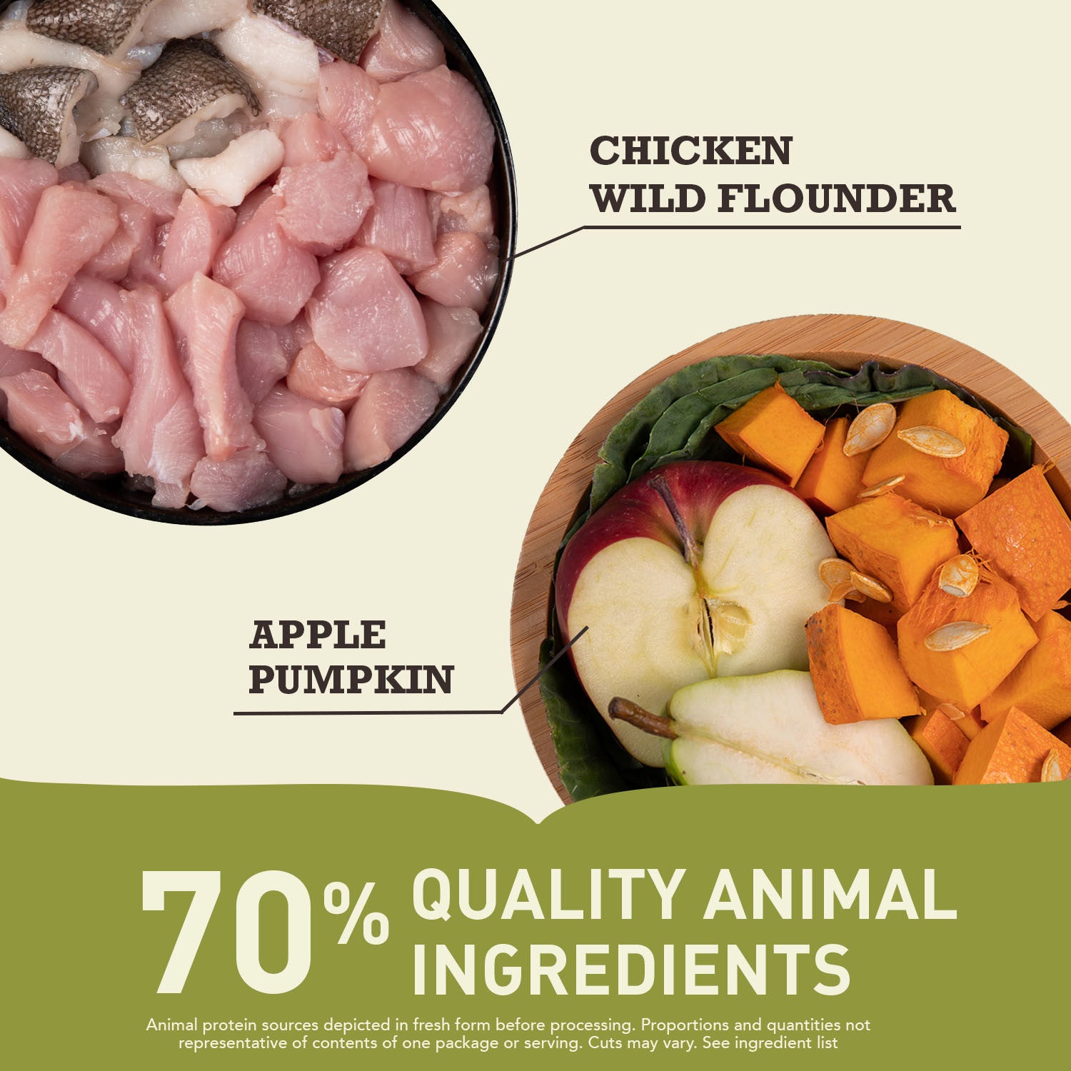 Acana Puppy Small Breed Recipe Dog Food – ingredients list visual (South Africa)