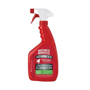 Nature's Miracle Advanced Stain & Odor Eliminator spray for effective pet mess cleanup.