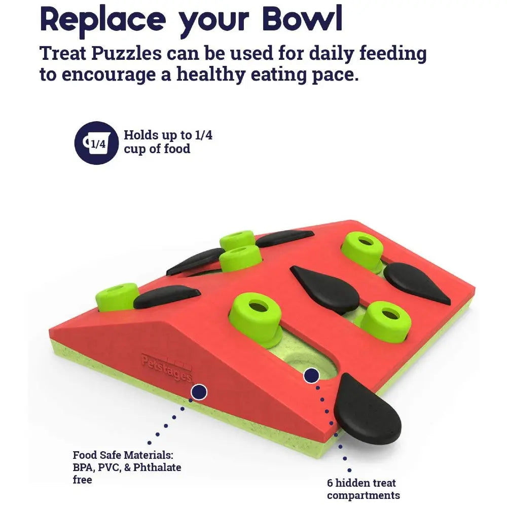 Interactive treat puzzle for dogs, promoting healthy eating habits and daily feeding.