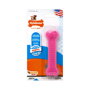 Nylabone Puppy Dental Chew Toy-Pink