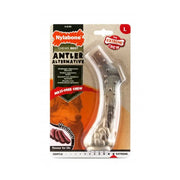Nylabone antler alternative chew toy for dogs, mess-free, with a flavor of venison for extreme chewers.