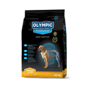 Olympic Professional Senior & Lite dog food bag, 20 kg, designed for optimal nutrition and joint support.