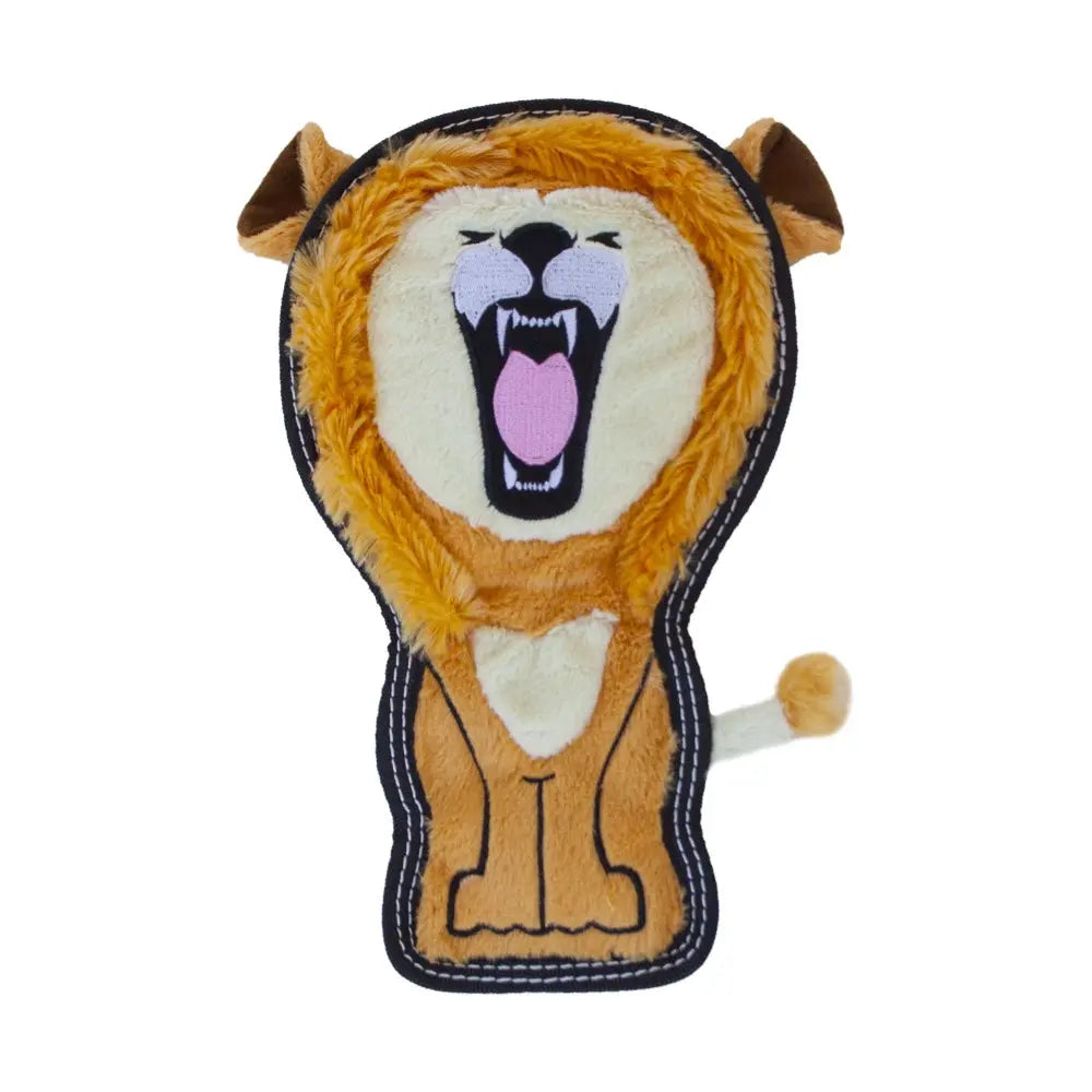Lion plush toy with a playful design, perfect for cuddling and imaginative play.