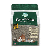 Oxbow Eco-Straw wheat straw litter for small animals, highly absorbent and eco-friendly packaging.