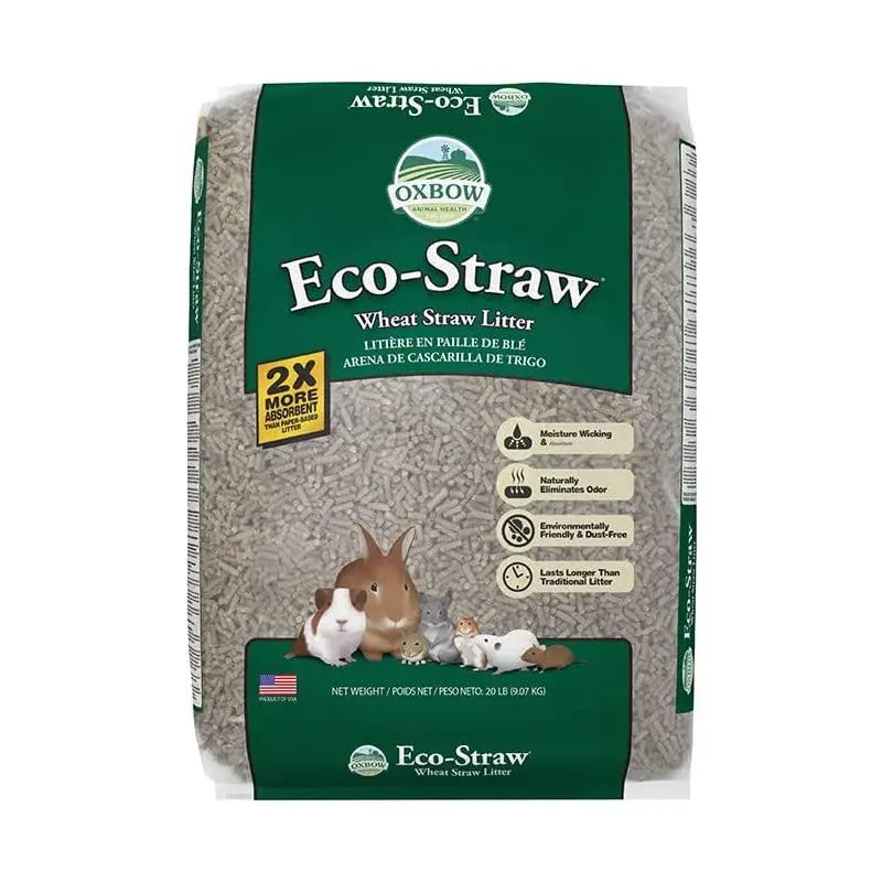Eco-Straw wheat straw litter bag for small animals, featuring natural absorbency and eco-friendly materials.