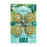 Oxbow Enriched Life Timbells for small animals, promoting natural chewing and play behaviors.