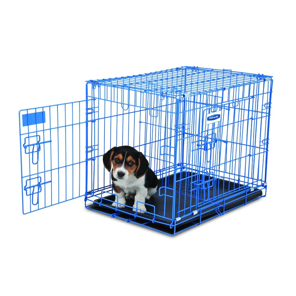 Petmate 2 Door Training Retreat Wire Dog Kennel in Black, X-Large