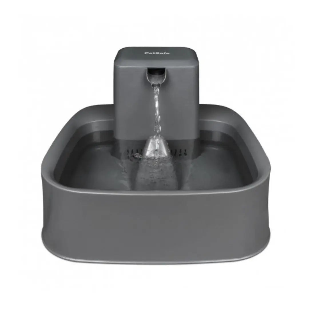 Pet water fountain with a sleek design, providing fresh water for pets.