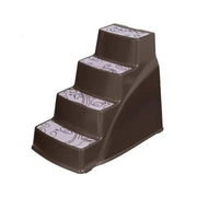 Pet stairs with decorative steps for easy access to furniture or beds.