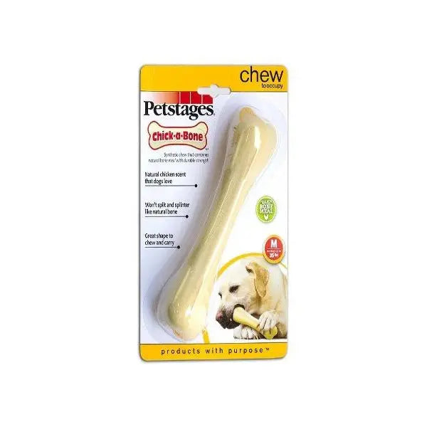 Petstages Chick-a-Bone chew toy for dogs, designed for natural chewing and dental health.
