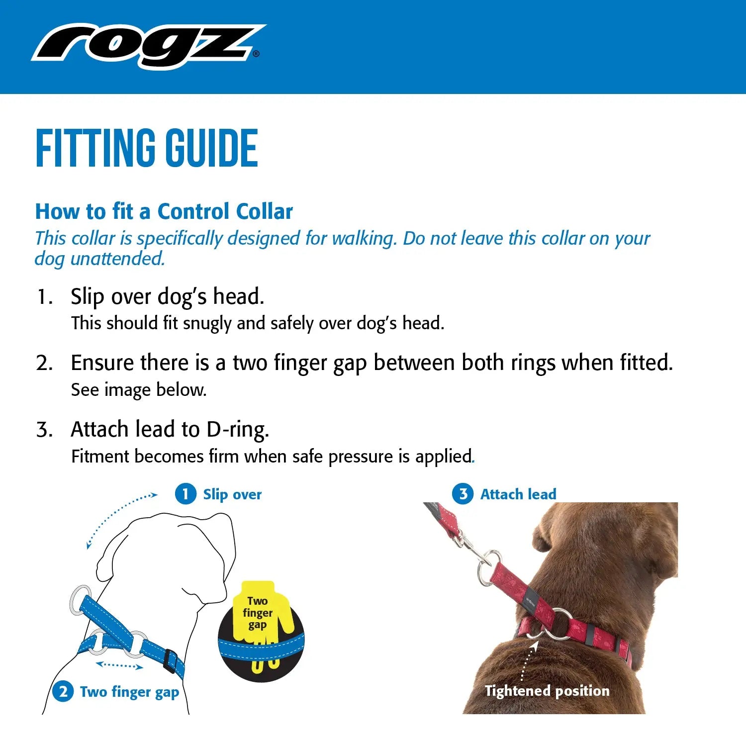 Rogz Alpinist Control Collar - DISC PER SM Rogz