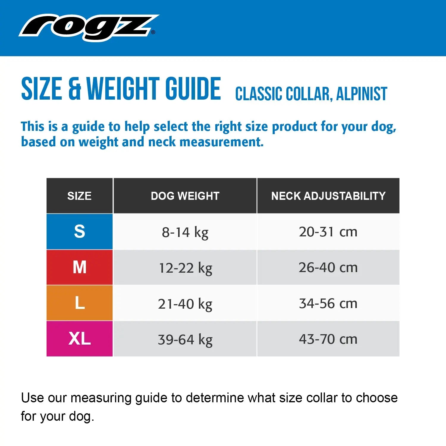 Rogz Alpinist Classic Collar - DISC PER SM Rogz