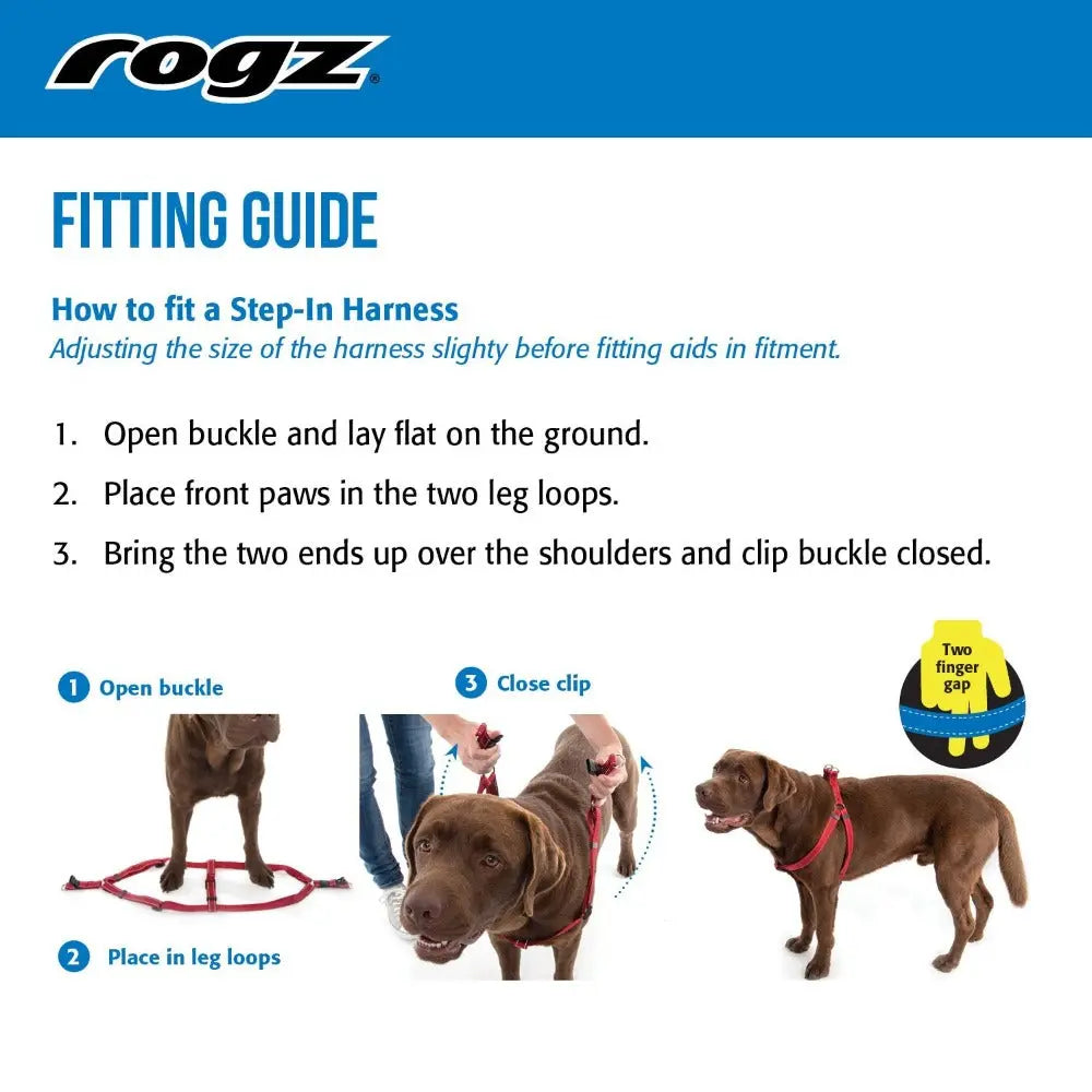 Rogz Utility Reflective Step in Dog Harness | Buy Dog Harnesses