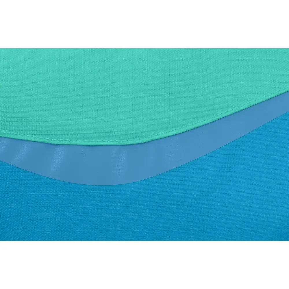 Colorful fabric texture featuring teal and blue waves for stylish design applications.