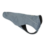 Dog jacket in gray, designed for warmth and comfort during outdoor activities.