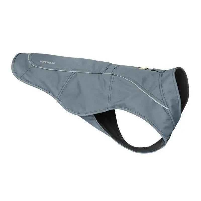 Dog jacket in gray, designed for warmth and comfort during outdoor activities.