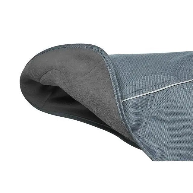 Soft gray pet blanket with a cozy, plush interior for comfort and warmth.