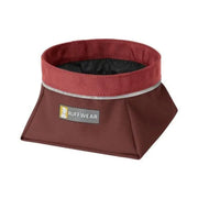 Collapsible dog bowl by Ruffwear, perfect for travel and outdoor adventures.