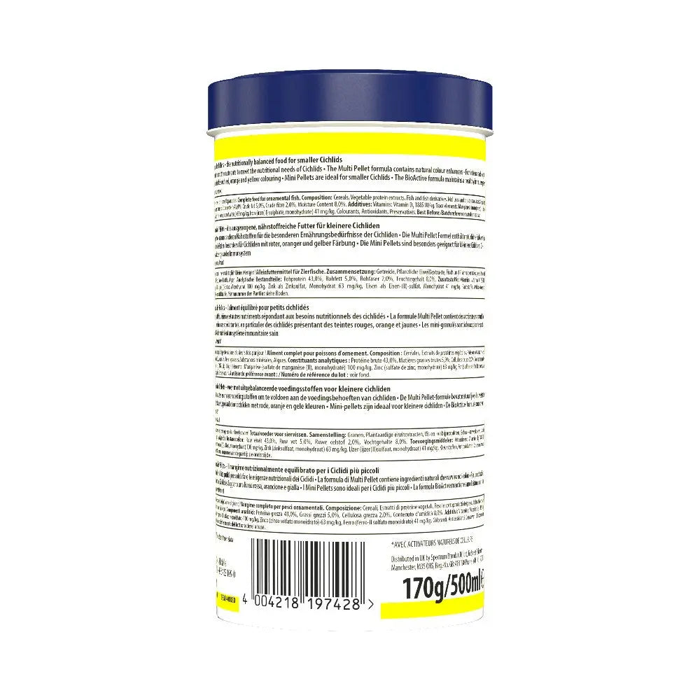 Nutrition label on a canister of powdered infant formula, detailing ingredients and feeding instructions.