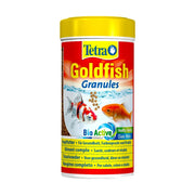 Tetra Goldfish Granules for healthy fish, vibrant colors, and clear water in a convenient packaging.