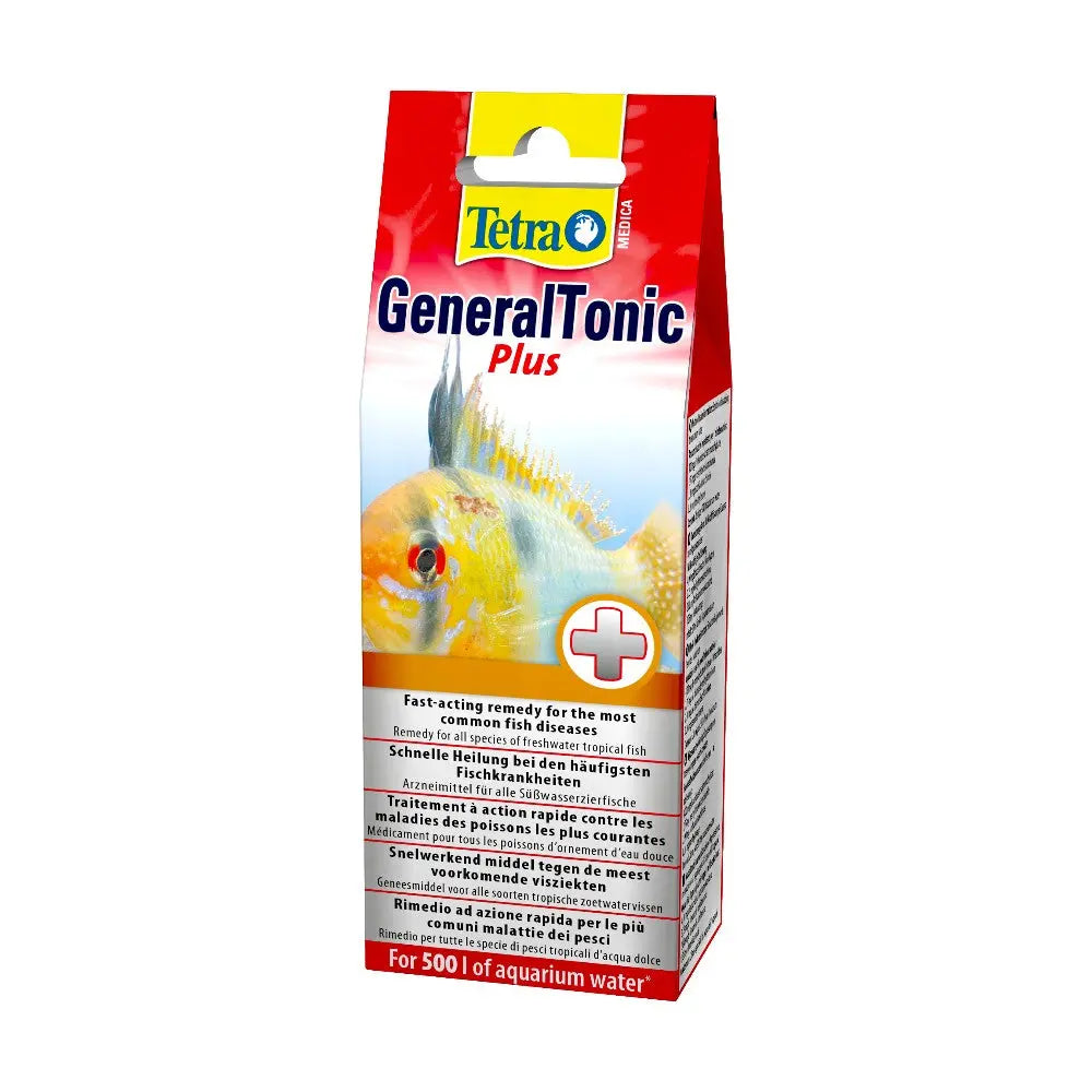 Tetra General Tonic Plus for aquarium fish, fast-acting remedy for common illnesses.