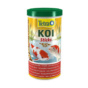 Tetra Koi Sticks in a green container, ideal food for vibrant and healthy Koi fish.