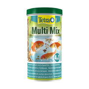 Tetra Pond Multi Mix fish food canister for healthy pond fish nutrition and feeding.