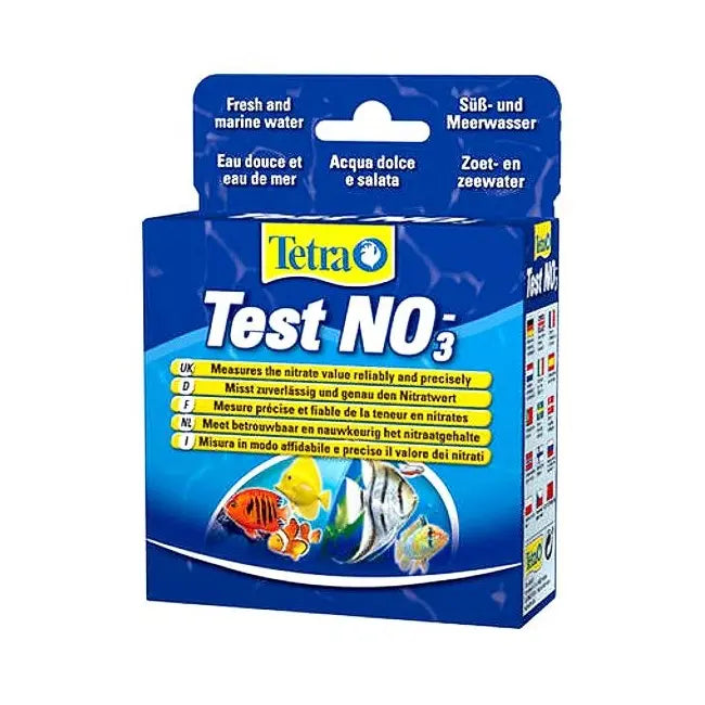 Tetra Test NO3 kit for accurate nitrate measurement in freshwater and marine aquariums.