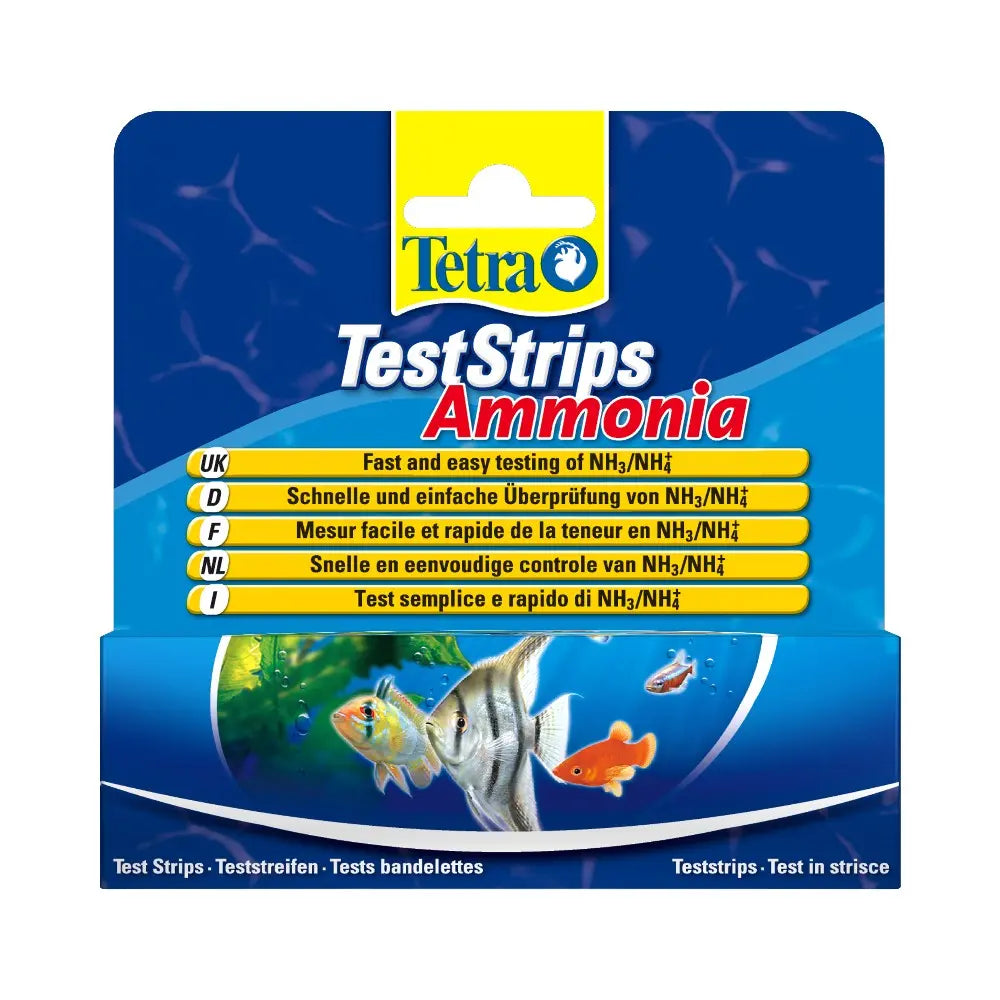 Tetra Ammonia Test Strips for quick and easy water quality testing in aquariums.