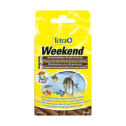 Tetra Weekend fish food packaging for a nutritious 6-day feeding solution for all aquarium fish.