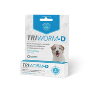 Worm treatment for small dogs, effective against common parasites in a convenient tablet form.