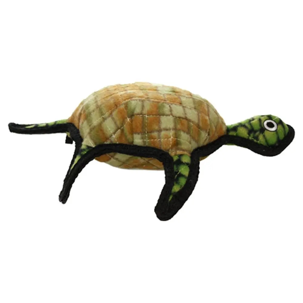 Plush turtle toy for pets, soft fabric, perfect for interactive play and cuddling.