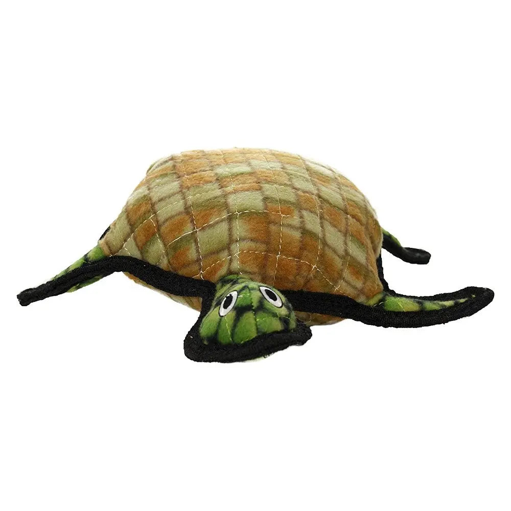 Plush turtle toy for pets, soft and cuddly, perfect for playtime and comfort.