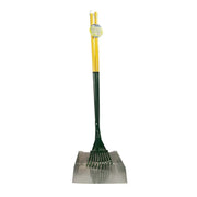 Garden rake and shovel set with yellow handles for efficient yard work and landscaping tasks.