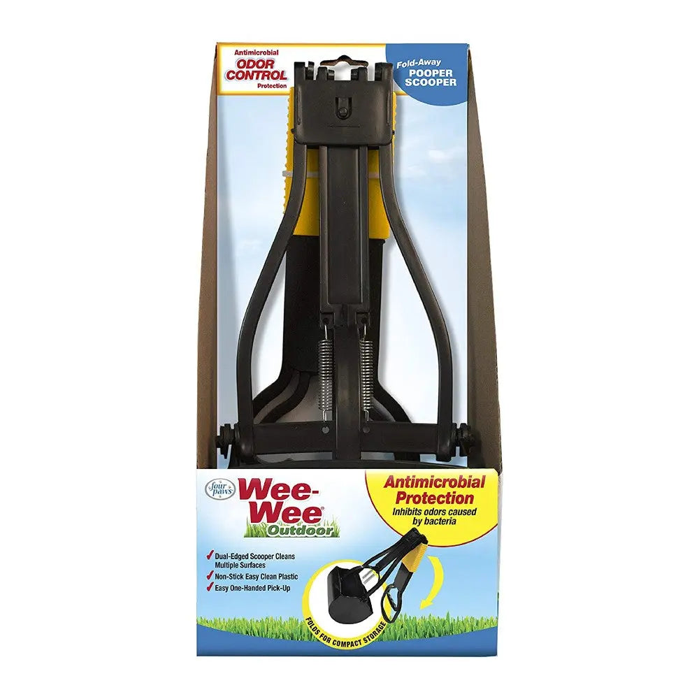 Wee-Wee Outdoor Pooper Scooper with antimicrobial protection for easy pet waste cleanup.