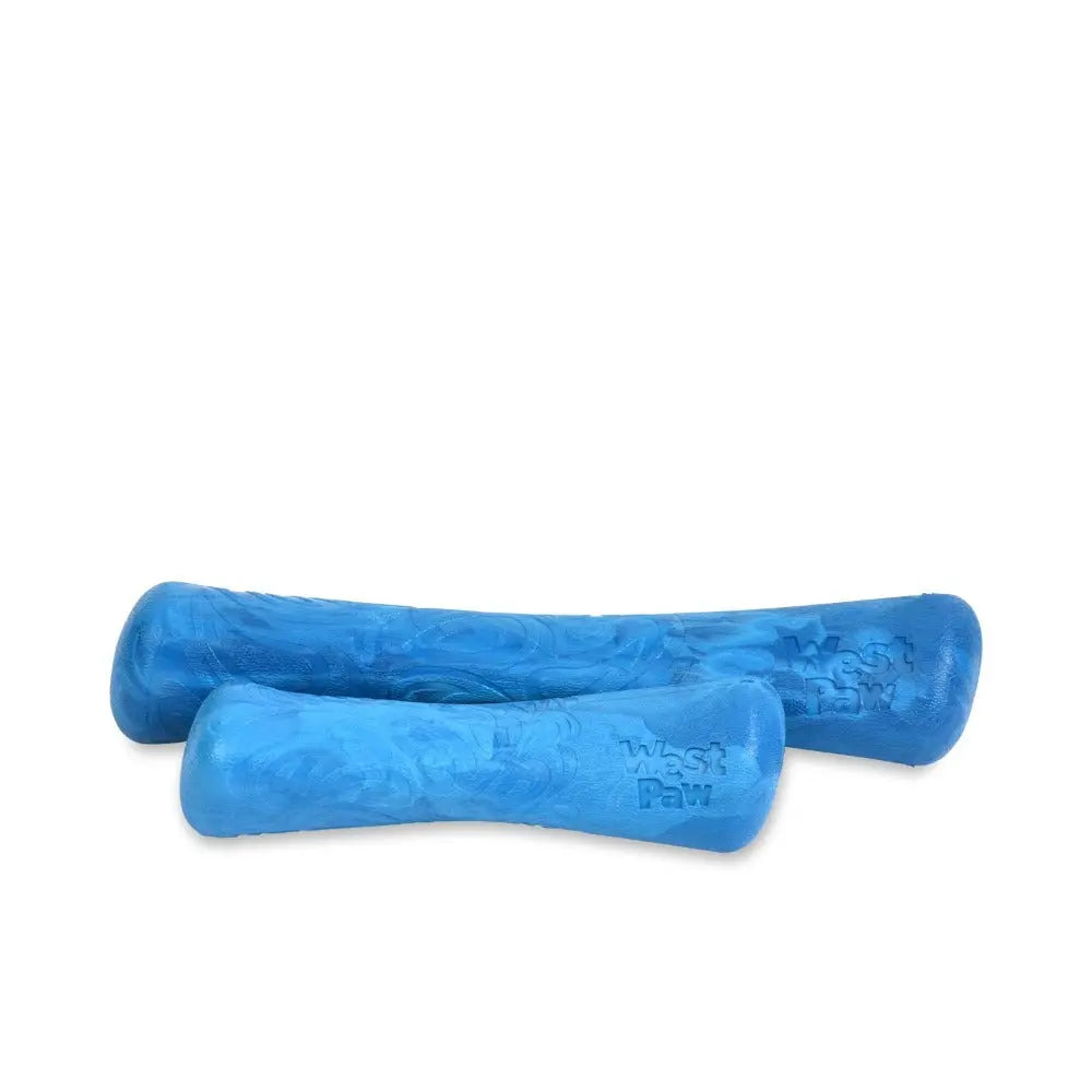 Durable blue dog chew toys designed for interactive play and dental health.