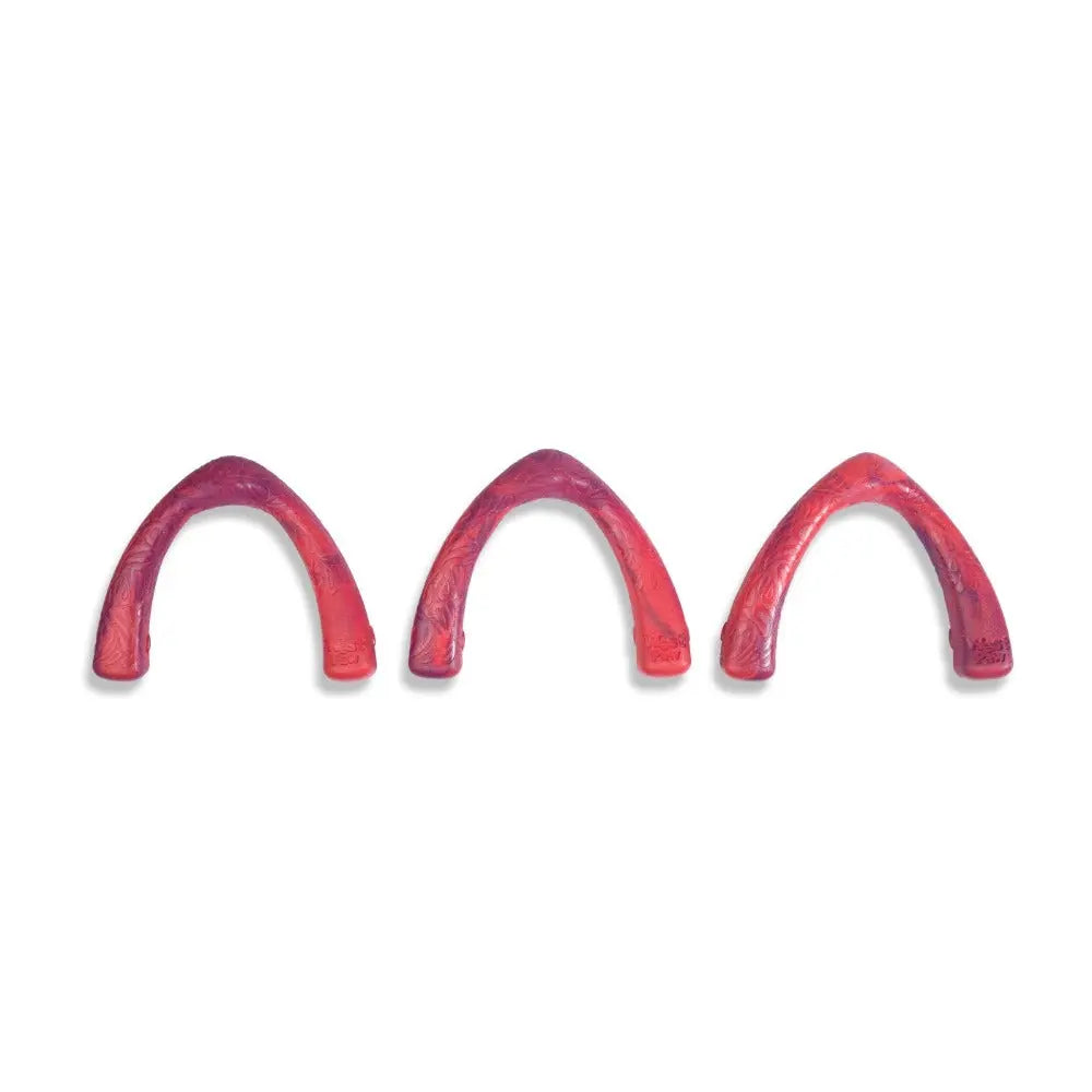 Dog chew toys in vibrant colors, perfect for promoting dental health and keeping pets entertained.