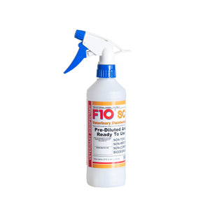 F10SC Veterinary Disinfectant bottle with trigger spray (empty) Blue